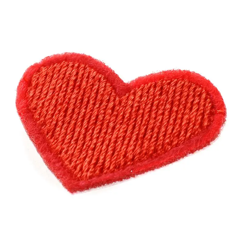 

10 pcs Love heart Embroidery cloth paste patch paste
