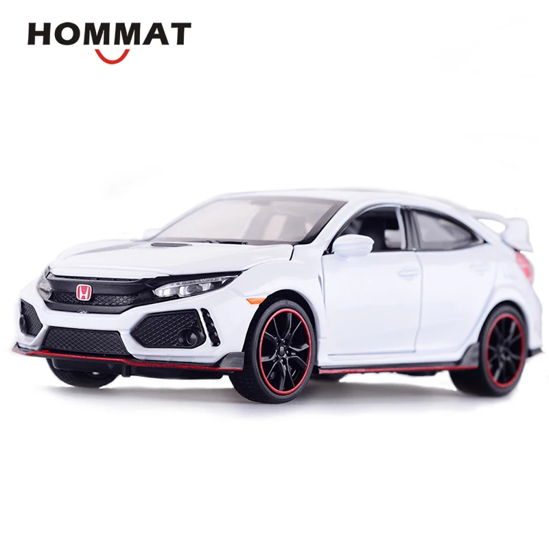 Hommate моделирование 1/32 масштаб Honda Civic Тип R модель машины из сплава 1:32 литье под давлением Автомобили Модель Автомобильные Игрушки транспортные средства игрушки для детей Подарки