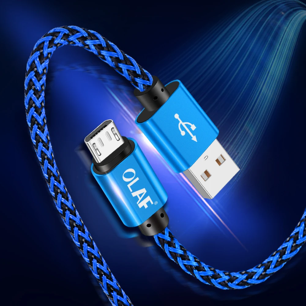 أولاف المصغّر USB كابل 2.4A سريع تهمة USB البيانات الحبل لسامسونج s7 Xiaomi LG اللوحي الروبوت سلك Microusb الهاتف المحمول الكابلات كابيل أولاف المصغّر USB كابل 2.4A سريع تهمة USB البيانات الحبل لسامسونج s7 Xiaomi LG اللوحي الروبوت سلك Microusb الهاتف المحمول الكابلات كابيل