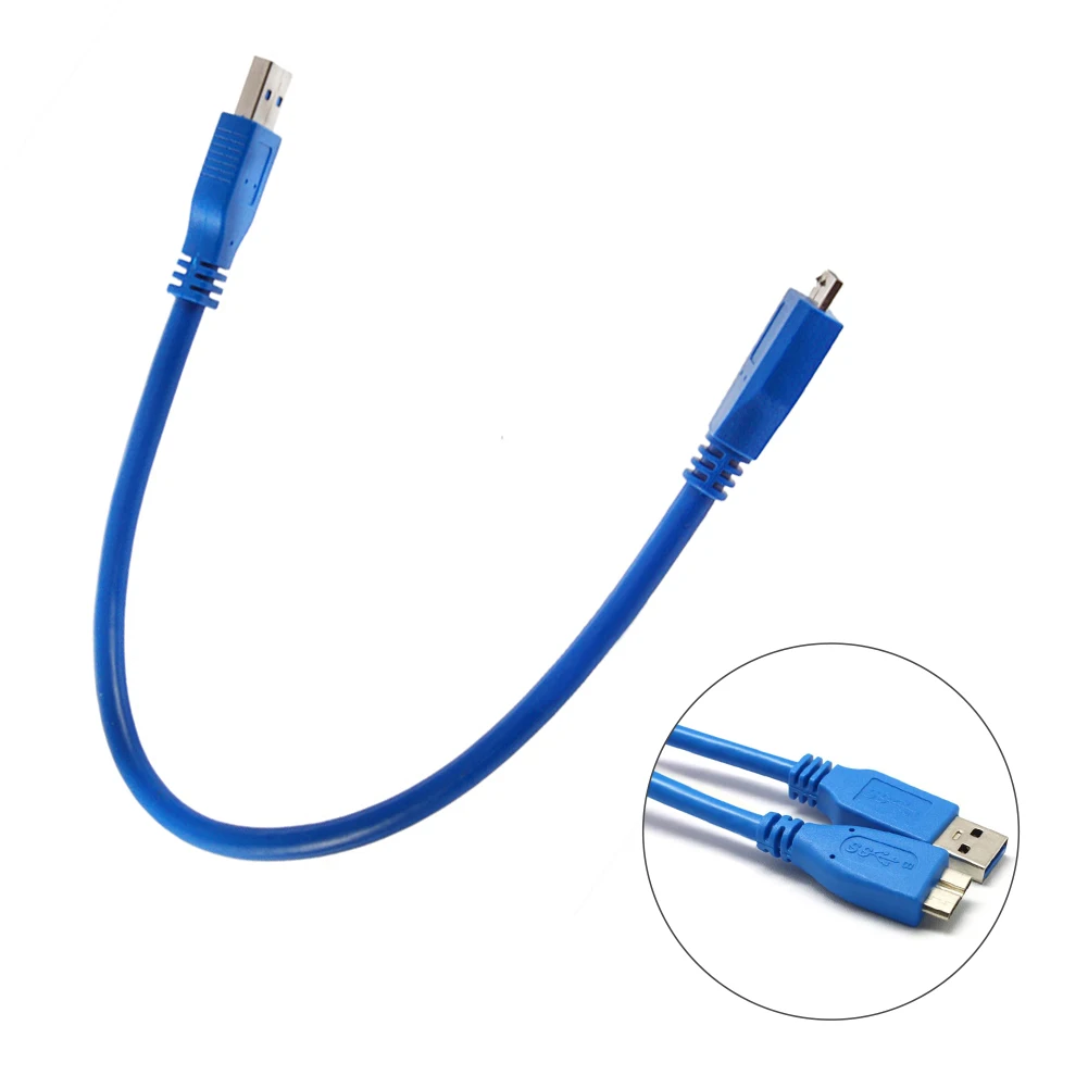 Новый 30 см/11.8in USB 3 0 Мужской к Micro B конвертер кабель для передачи данных samsung