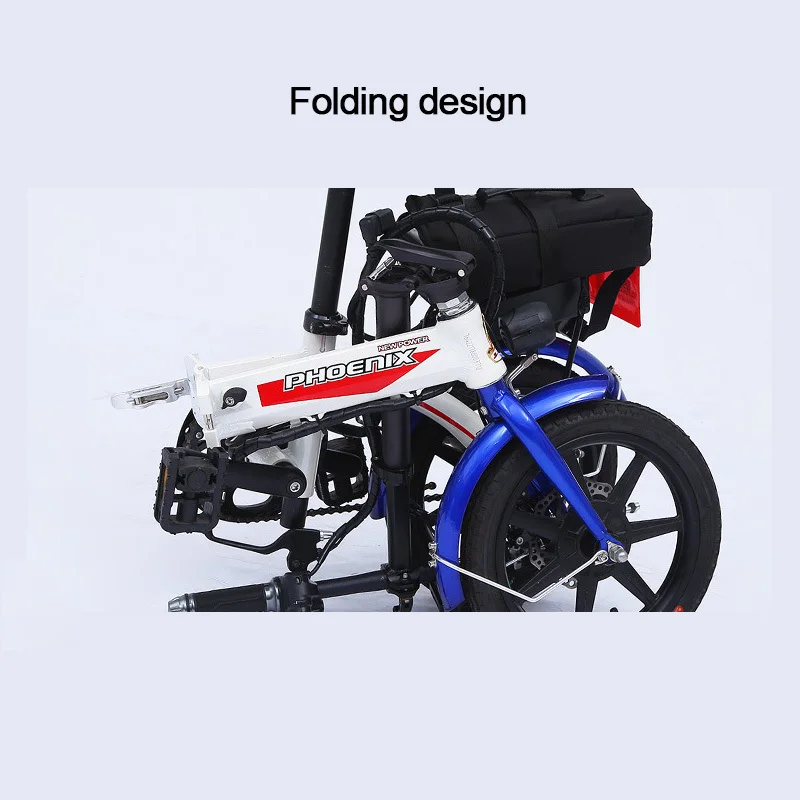 Discount Electric Power Fold Bicycle Lithium Battery Step By Step Generation Drive Adult Portable Small-scale Electric Vehicle 4