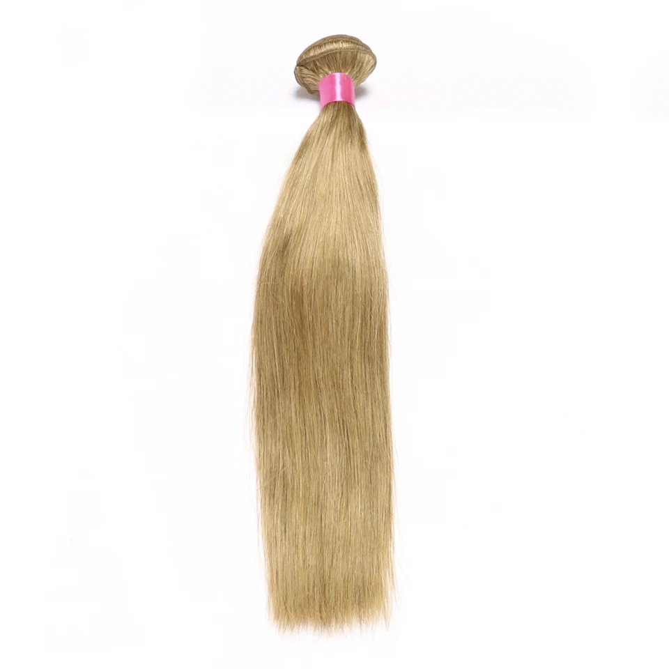 Chloe Hair Color 27 Honey Blonde Bundles Brazilian Straight Hair 10''-26'' 3 Bundles Human Weave Extensions Non Remy