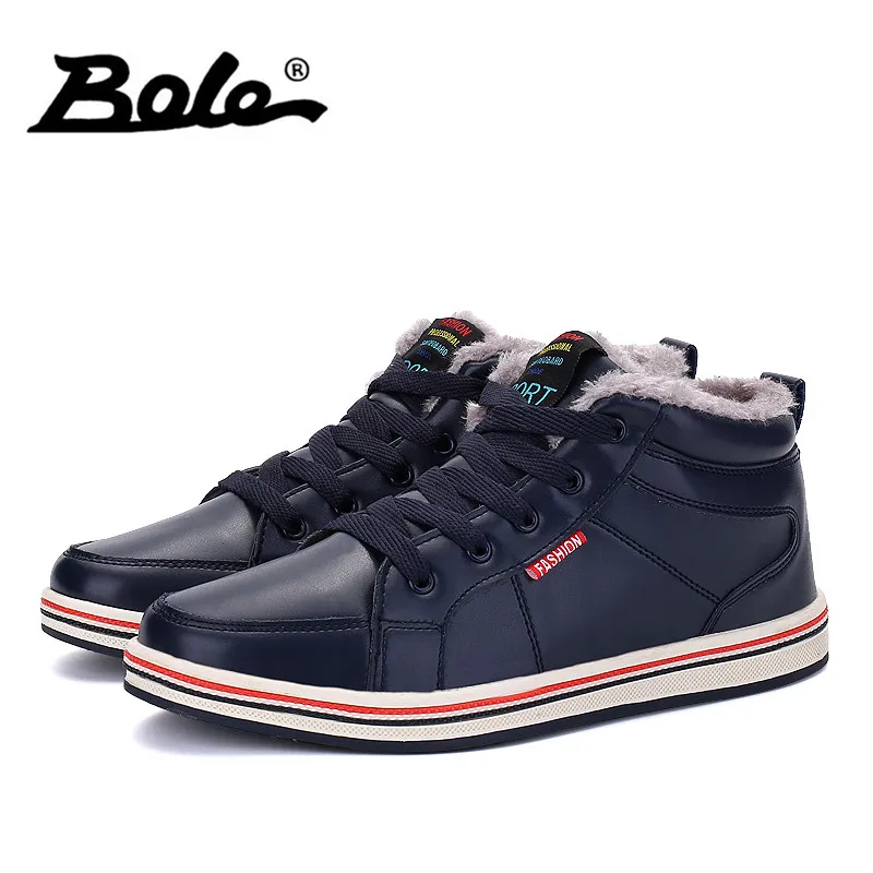 Prova Dos Pelúcia Água De Aquecido Inverno Bole À Pu Tamanho 39 Preto Manter Sapatos azul Neve D' 48 Botas Ampla Mais escorregar Homens Casual Couro Não FzW0UF7xw