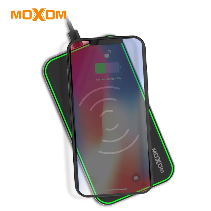 MOXOM Wireless Charger QC 3.0 Fast Charger 10W Input
