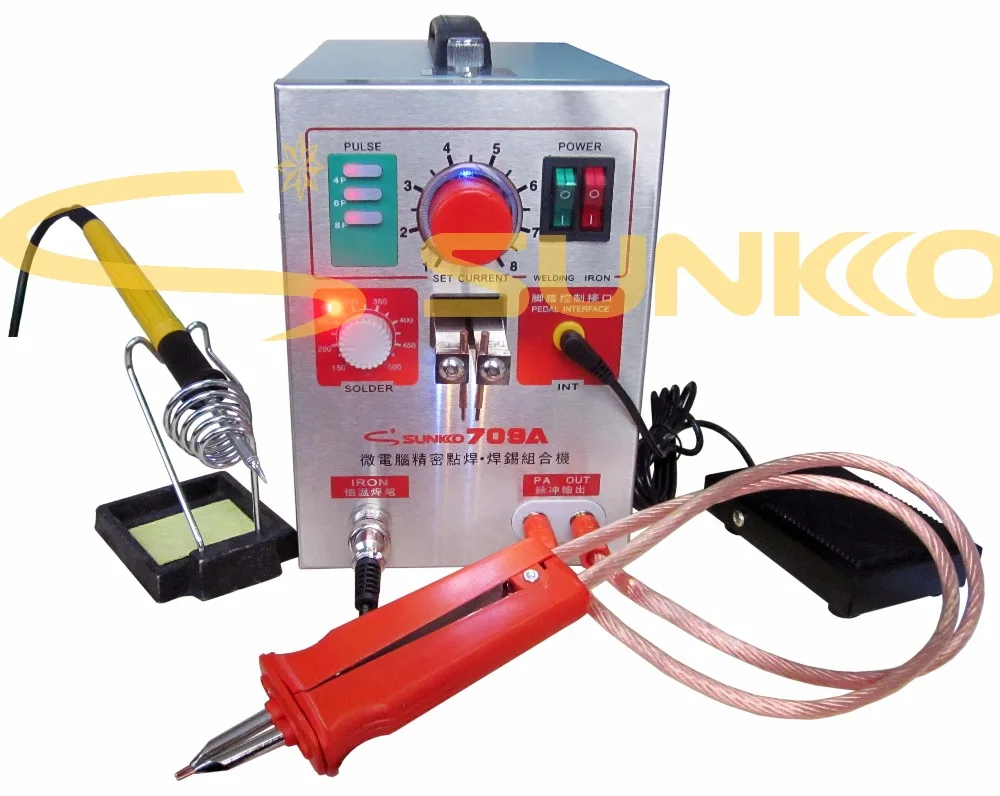 

3.2kw LED Pulse Battery Spot Welder ,SUNKKO 709a, Spot Welding Machine for 18650 battery pack, Spot welding 220V EU,110V US