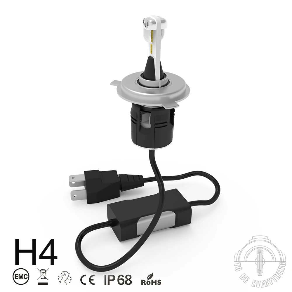 

B6 LED H4 Car Headlight Bulbs High Low Beam 72W 8000LM 6000K Auto Headlamp Fog Light Universal Car Accessories Diode Lamps 2018