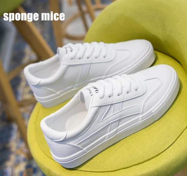 

Sneakers Women 2019 Breathable Casual Shoes Female Fashion white Sneaker Lace Up High Leisure Women Vulcanize Shoe Platform R109