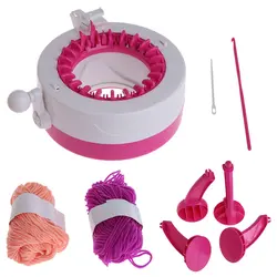 Руководство Шапки шарфы Вязание машины DIY игрушка в подарок с 2 шерсть для Для детей m15