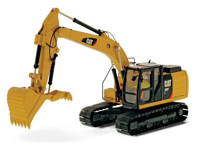 Rare DM 1:50 Caterpillar Cat 323F L Hydraulic Excavator Vehicles Engineering Machinery 85924 Diecast Toy Model For Decoration