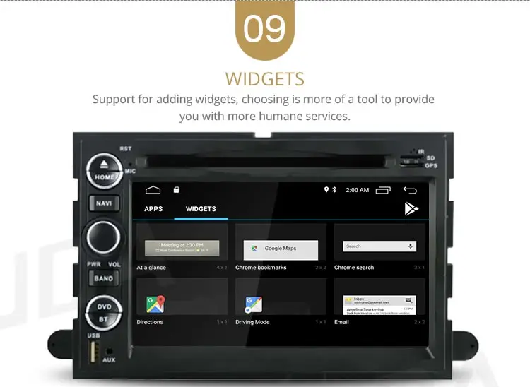 Flash Deal LJDA 2 Din Android 9.1 Car Radio For Ford F150 Fusion Escape Edge Multimedia Player Stereo Auto Audio GPS DVD Video IPS Screen 11