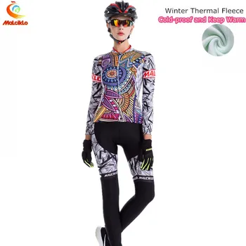 

Outdoor Maillot Cycling Clothing Women Cycling Jersey Winter Mountain Bike Long Sleeve Set Girl's Sports Ropa Ciclismo Suit