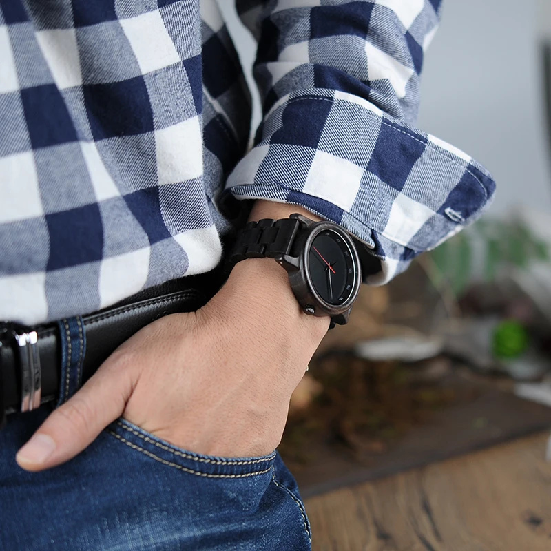 BOBO BIRD Wood Watch Men Relogio Masculino Top Luxury Brand Mens Quartz Watches erkek kol saati W-P10 OEM Drop Shipping