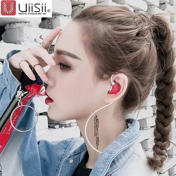 

UiiSii HiFi Double Axis Wired HI-Res In-ear Earphone Headphone with Volume Control Microphone For Android/iphone S/L Size