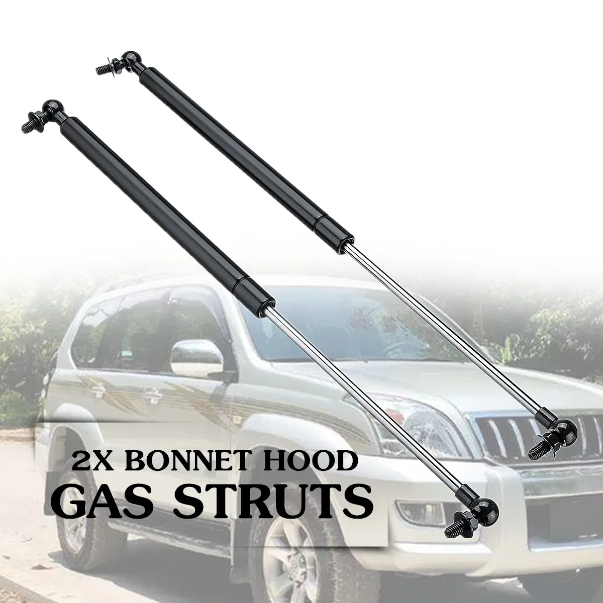 1Pair Hood Gas Struts Support for Toyota Land Cruiser Prado 120
