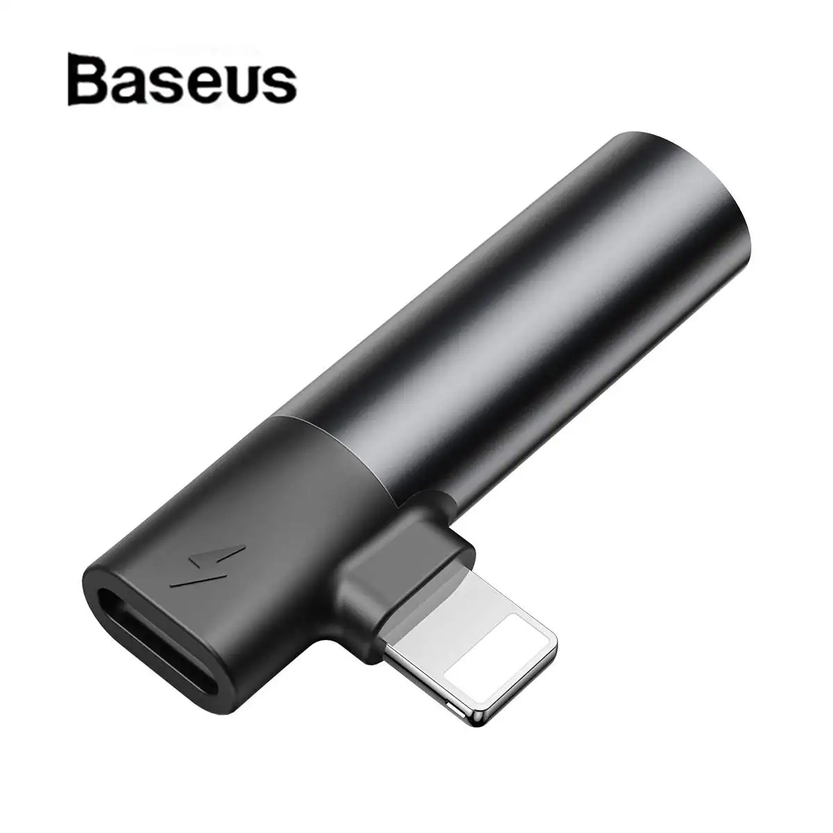 Kopen Baseus 2 in 1 Audio Kabel voor iPhone X XS Max XR Audio Splitter voor Bliksem naar 3.5mm Jack adapter voor Opladen + Muziek + Bellen