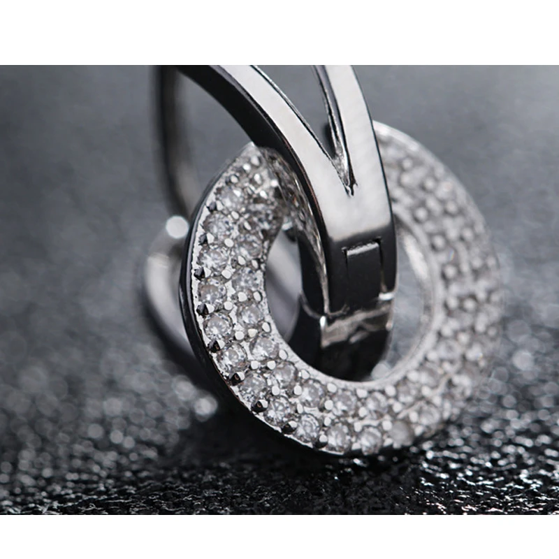 925 Sterling silver stud earrings wedding (2)