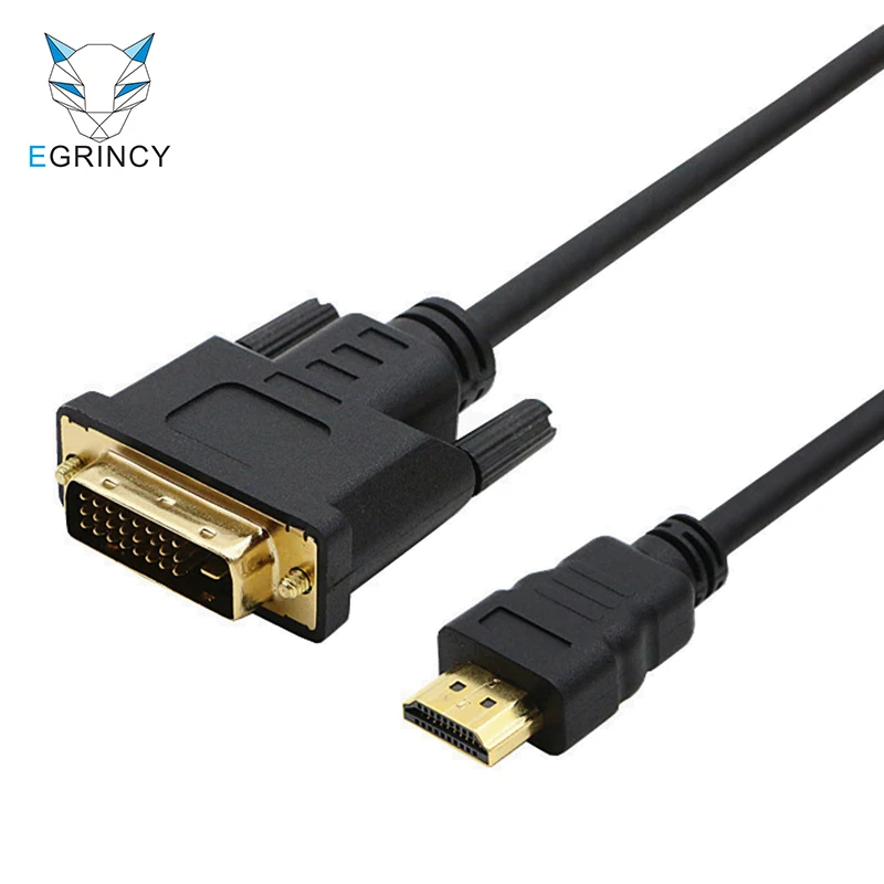 HDMI-DVI 24+ 1 pin адаптер папа-папа DVI-D-HDMI кабели 3D 1080P для lcd DVD HDTV xbox PC высокоскоростной HDMI кабель 7,5 м 10 м - Цвет: Черный