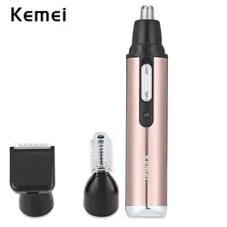 Kemei KM-6661 электрический триммер для носа для Для мужчин Красота носа и ушей Триммер для удаления волос в носу и Для мужчин нос триммер