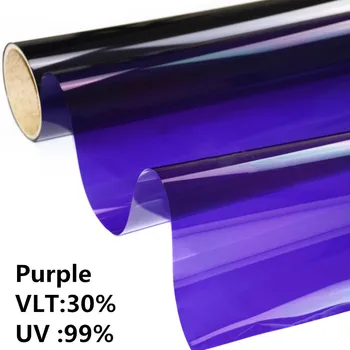 

HOHOFILM 50cmx300cm Purple Decorative Window Film Building Sticker Beautiful Solar tint 99% anti UV summer