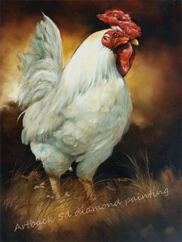 

5D full square drill diamond painting chicken diy 3d round diamond embroidery home decor new arrival kit