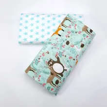 Хлопчатобумажная ткань с принтом оленя ткань для пэчворка сшитые вручную стеганые одежда для малышей и детей дышащая тонкая хлопковая ткань