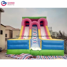 Открытый Забавный надувной замок горка для прыжков спортивная игра 8*4,5*6 м Прочный надувной замок низкая цена надувная горка