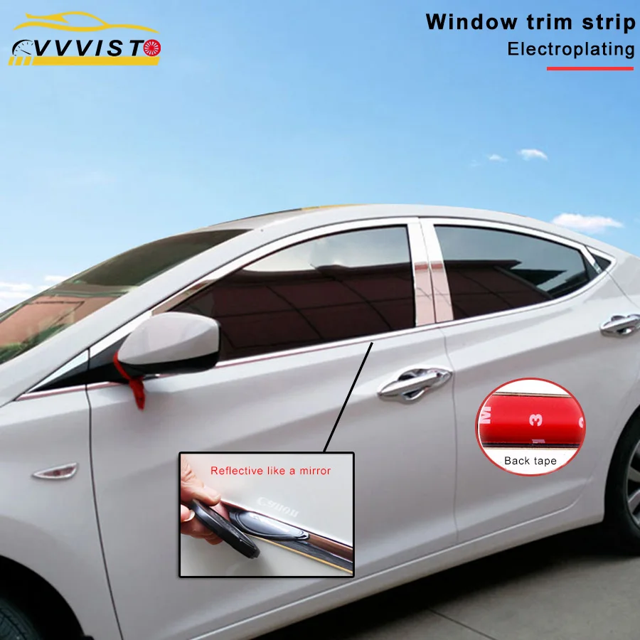 2019 VVVIST Car Styling Mouldings 1m Door Scratch Protector Edge Guard Cover Window Protection Bumper Strip | Автомобили и