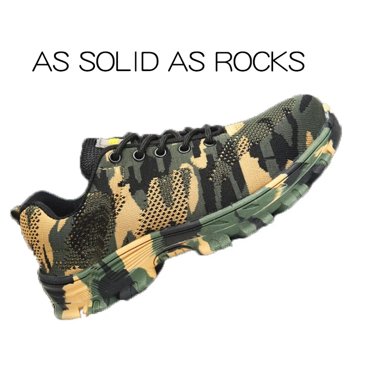 

Breathable camouflage antipuncture safety protective work shoes, protective shoes antismash shoes