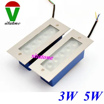 

Free shipping sale AC85-265V 3W 5W Step lights outdoor LED lawn light 100-110lm/W,2 years warranty ,5*1w led lamp