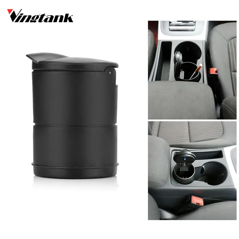 Vingtank 1 PC Portable LED Car Truck Auto Cigarette Ashtray Cup Holder