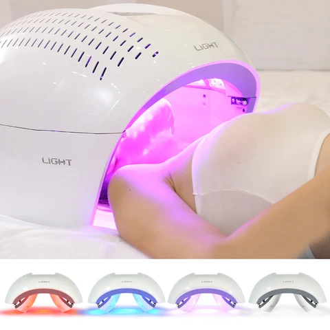 Terapia de Luz Beleza do Corpo Rejuvenescimento da Pele Doméstico Photon Lâmpada Facial Spa Máscara Apertar Acne Rugas Removedor Dispositivo Uso Pdt Led