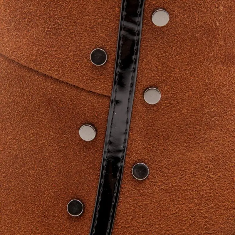 Véritable De Mode Longues Jojonunu Noir Color Dames Cuir Zipper Taille Bottes En Genou 33 caramel Chaussures Hiver Rivets 40 Femmes xOSPOqwX