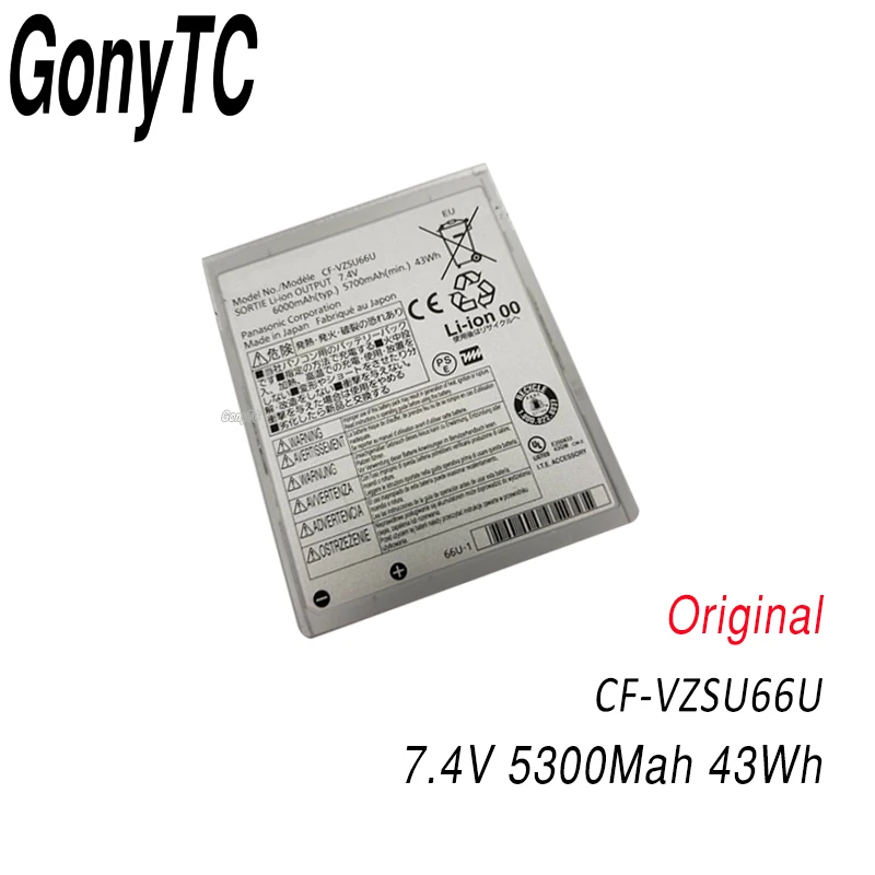 GONYTC CF VZSU66U ноутбук Батарея для Panasonic Toughbook C1 VZSU66 VZSU66R 7 4 V 5300 мА ч|Аккумуляторы