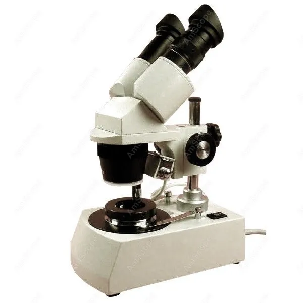

Gem Stereo Microscope--AmScope Supplies Gem Stereo Microscope 20X-30X-40X-60X