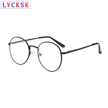 Готовые Очки для близорукости, Ретро металлическая круглая оправа, для женщин и мужчин, близорукие очки, для студентов, короторукие очки А3