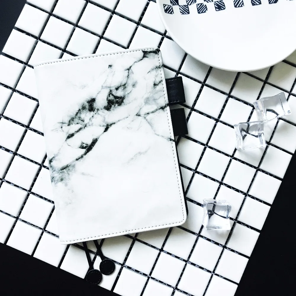 

White Marble Fashion Creative PU Journal Cover Hobonichi Fashion Suit For Standard A5 A6 Inner Book