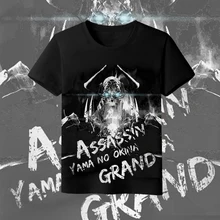 Fate Series Yama no okina унисекс футболка аниме летняя молочная шелковая Футболка модная повседневная футболка с короткими рукавами Топы цвет черный