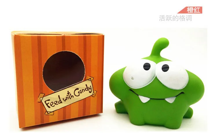Kawaii аниме вырезать веревку мультфильм кукла телефон игра лягушки OM NOM конфеты