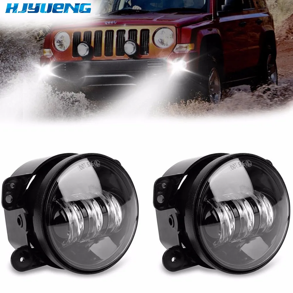 Для Jeep Wrangler JK TJ 45 Вт 7 дюймов H4 прожекторный налобный фонарь с 4 дюймовым круглым