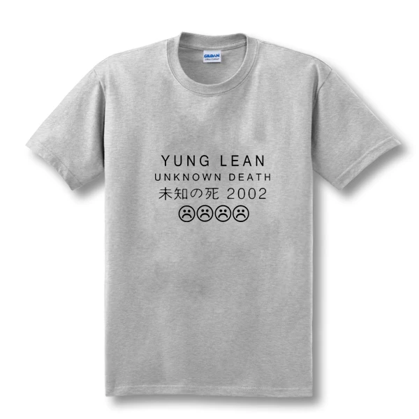 Мужская футболка с короткими рукавами YUNG LEAN UNKNOWN die Sad летняя повседневная