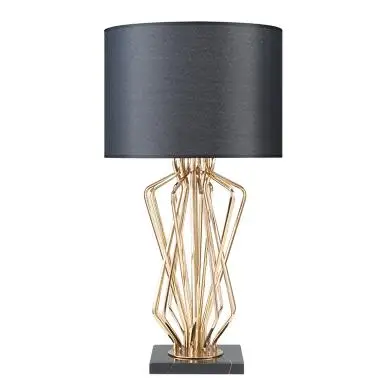 Black D40xH80cm LukLoy современный Мрамор металла светодиодный настольная лампа творческий простое исследование светодиодный свет стол Спальня Гостиная настольная лампа общежитии освещения - Цвет корпуса: Black D40xH80cm