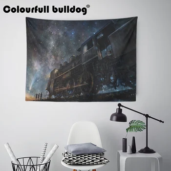 

Pink Blue Vintage Tapestry Mountain Forest Eagle Wall Hanging Landscape Hippie Meditation Decor Bedspreads 200Cm Woven Handmade