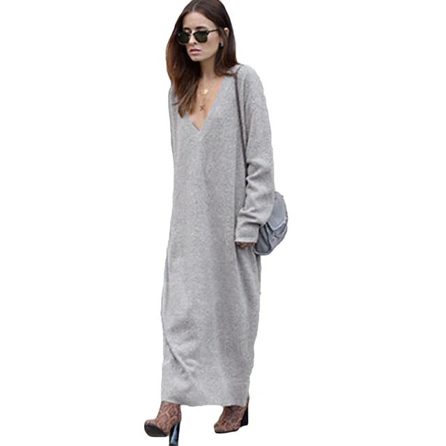 knitwear maxi dress