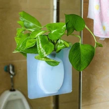 Съемная мягкая силиконовая ваза с листьями Волшебная наклейка стеклянная ваза цветочный горшок Декор Настенная Наклейка для домашнего декора