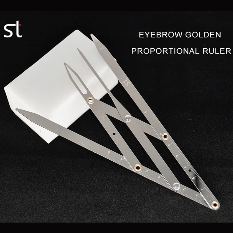 

Permanent Eyebrow Golden Proportional Ruler Eyebrow Tattoo Symmetrical Measuring Guide Measuring Tool