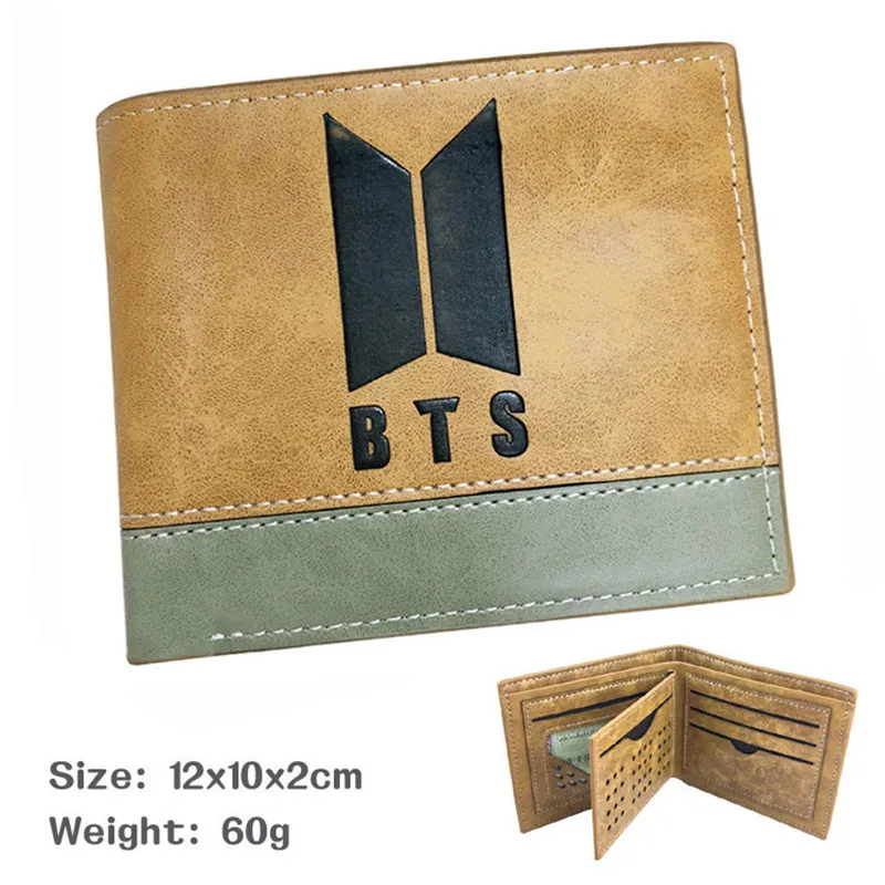 Bangtan Boys BTS KPOP Wallet Zipper Leather Coin Holder Wallet Alucard