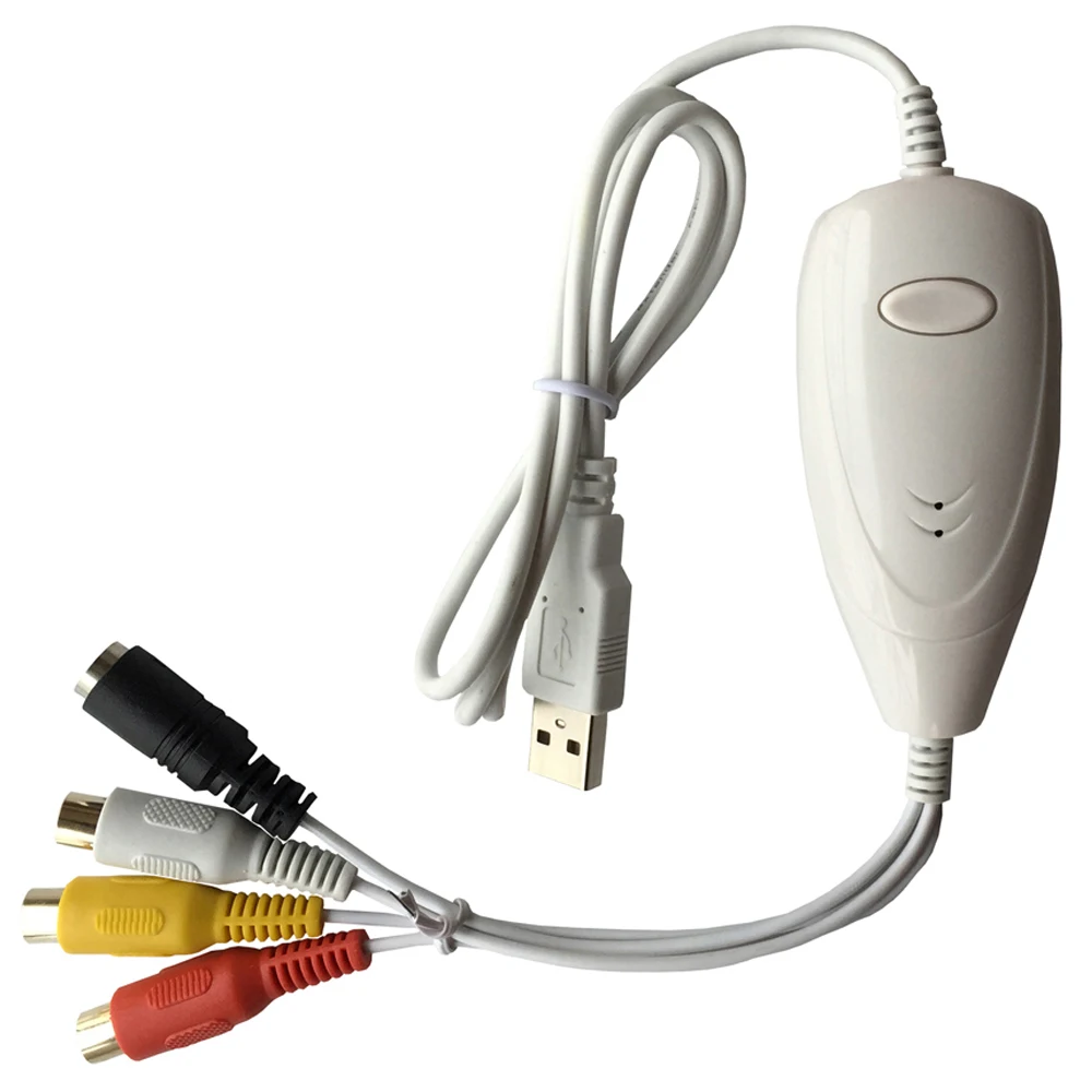 USB2.0 конвертер видео аудио захвата, преобразование аналогового видео аудио в цифровой сохранить в компьютере, совместимый для MAC и Windows