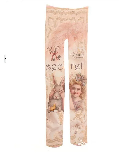 10 шт., милые чулки принцессы эластичные чулки Легинсы-комбинезон, Колготки с рисунком кролика для девочек, модная одежда