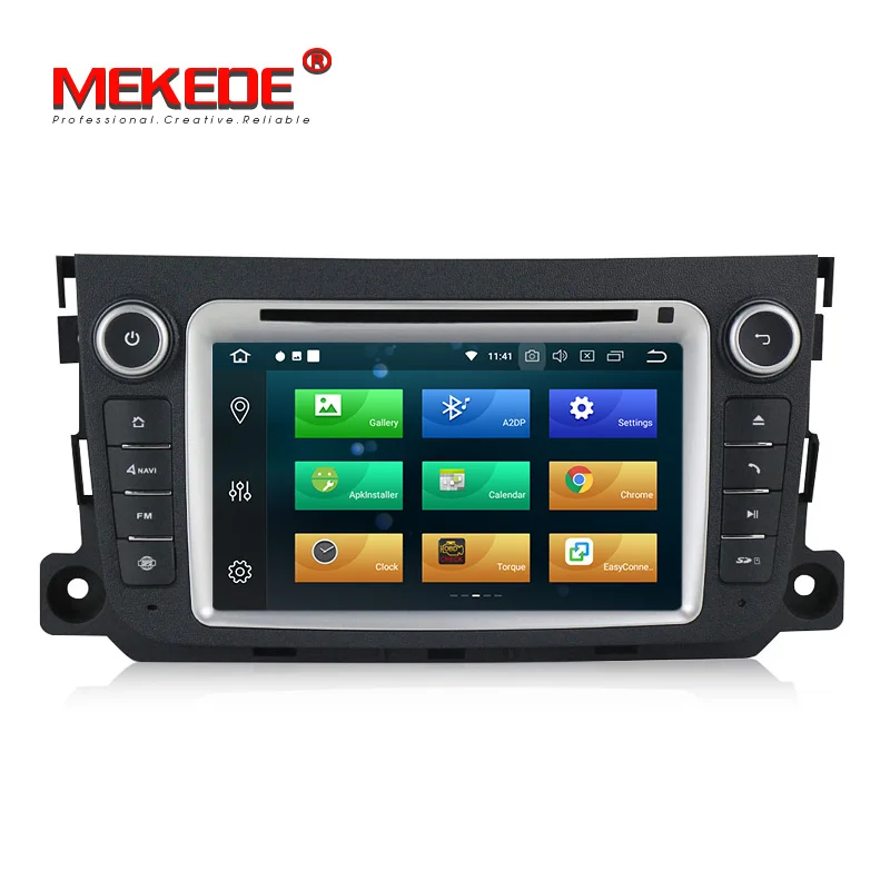 Best 8Core Android8.0 RAM 4G  ROM 32G HD screen 1024*600 Car Audio for Benz Smart Fortwo 2011 2012 2013 2014 with radio BT ipod 4