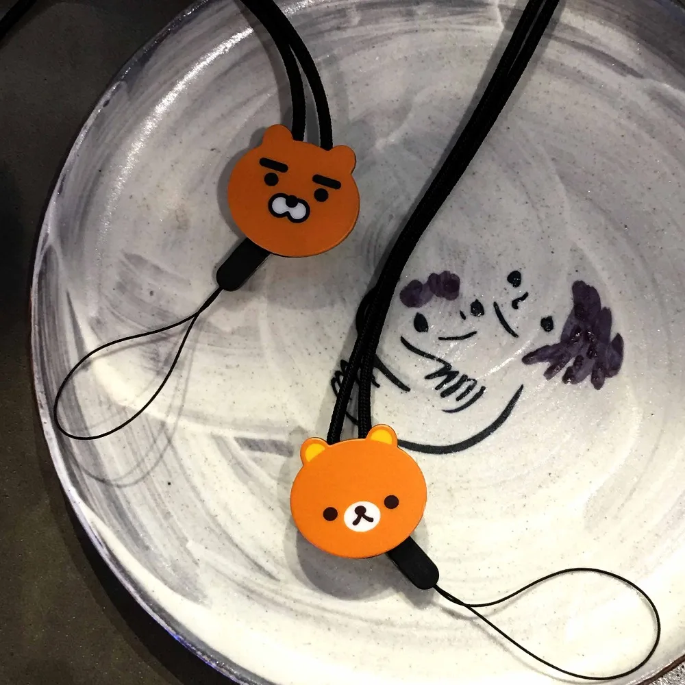السيد. orange الهاتف المحمول الحبل أزياء لطيف الدب مفتاح الحبل سلاسل المفاتيح الرقبة الأشرطة المحمول مكافحة سرقة سلسلة هاتف المحمول حار!